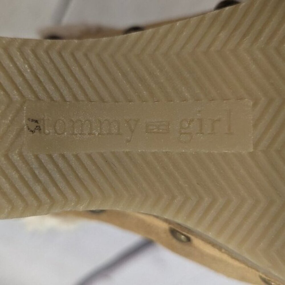 Vintage Y2K 90s Tommy Girl Suede Leather  Clogs Mules Floral Embroidered 7/7.5/8 - Picture 11 of 15